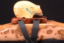 York Gum Burl Native American Flute, Minor, Mid A-4, #G32J